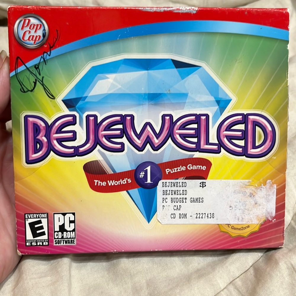 BEJEWELED PC CD ROM GAME SOFTWARE